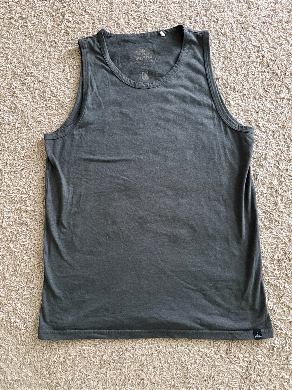 Prana Charcoal Men's Sleeveless Tank